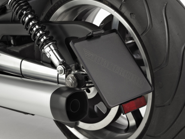 Preview: Seitlicher, einstellbarer Kennzeichenhalter mit LED und EG ABE Sportster S 2021 - 2024 Preview: Seitlicher, einstellbarer Kennzeichenhalter mit LED und EG ABE Sportster S 2021 - 2024